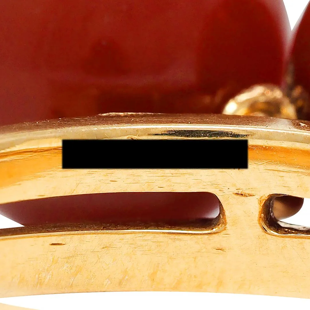 Cartier French 1960's Carnelian 18 Karat Yellow Gold Vintage Bauble Ring