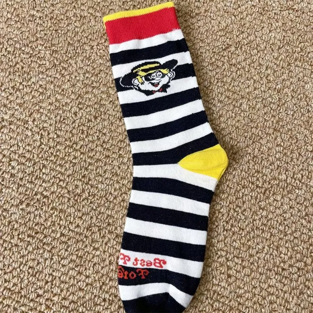 Cartoon Rabbit Striped Socks