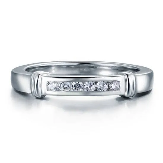 Channel Set Diamond Wedding Ring