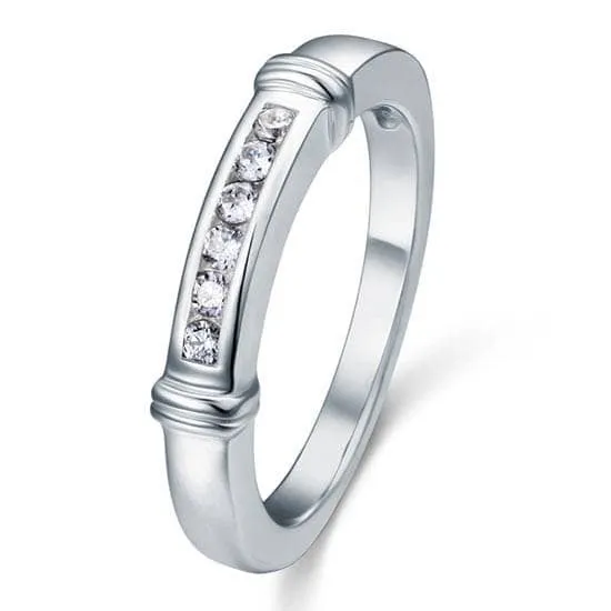 Channel Set Diamond Wedding Ring