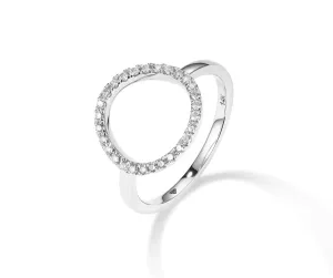 Circle Ring with Natural Diamonds