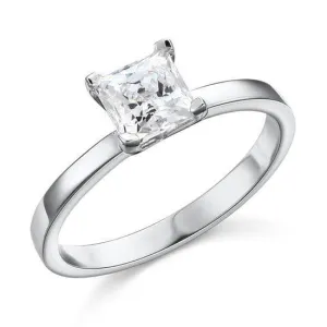 Classic 1.0 Ct Princess Diamond Engagement Ring