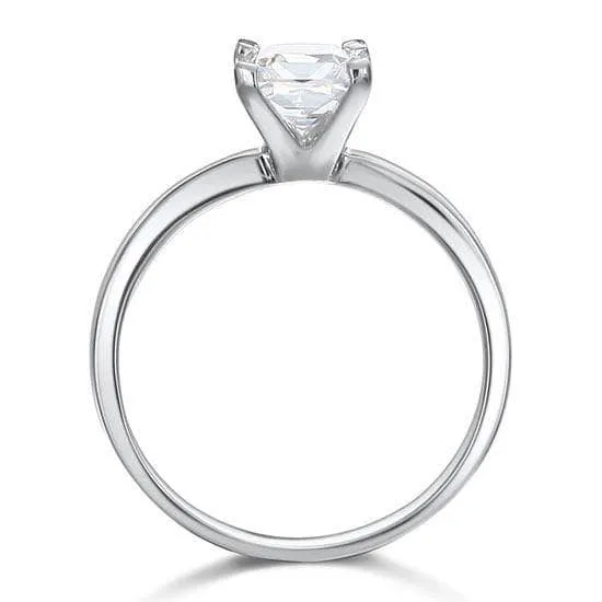 Classic 1.0 Ct Princess Diamond Engagement Ring
