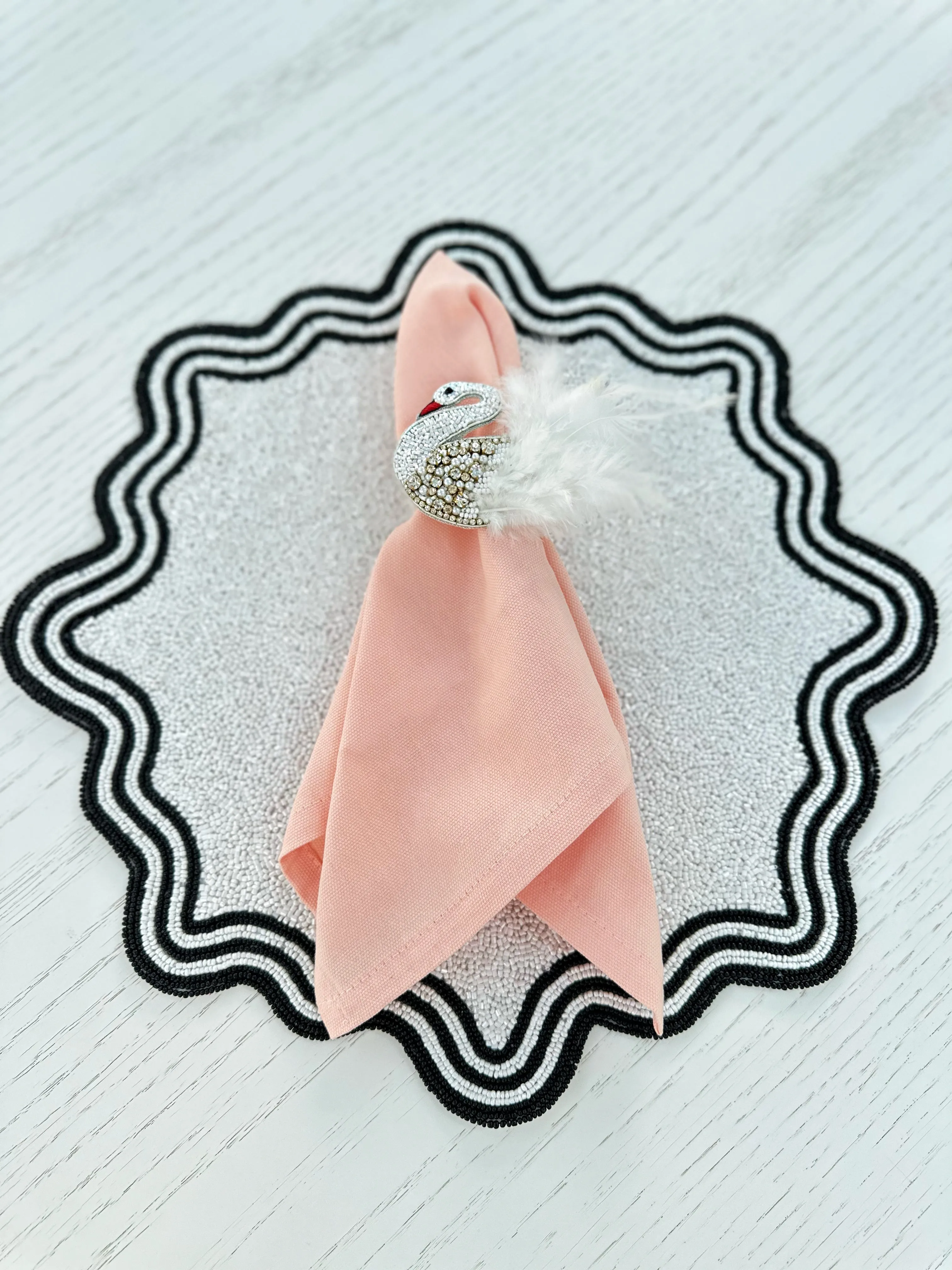 Classic Chic Black & White Placemats