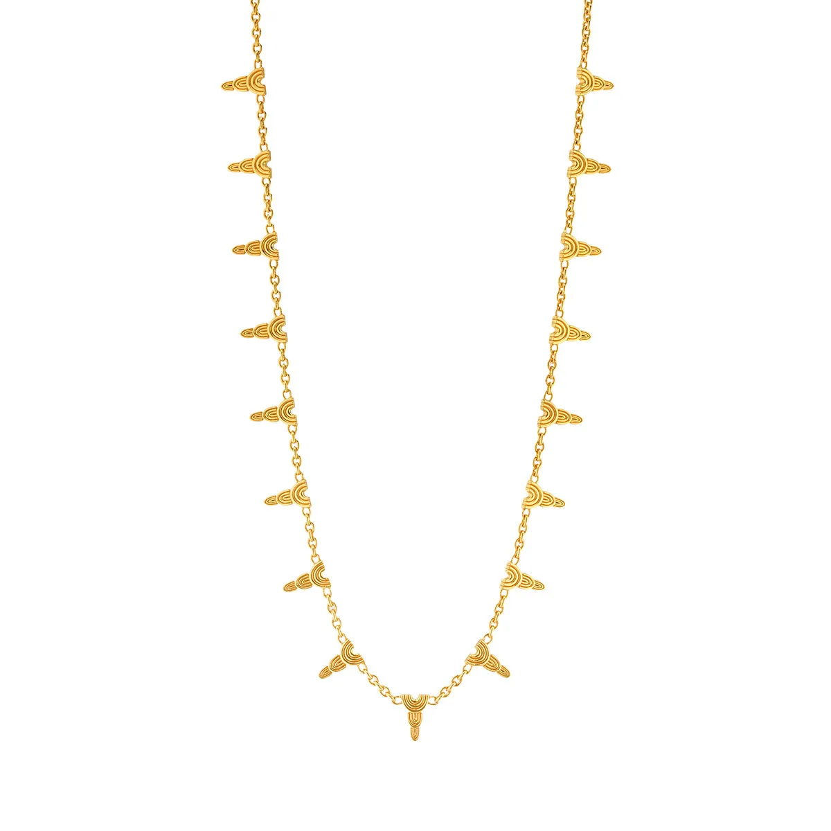 Cleopatra Ra Necklace, 16" 2" - Gold