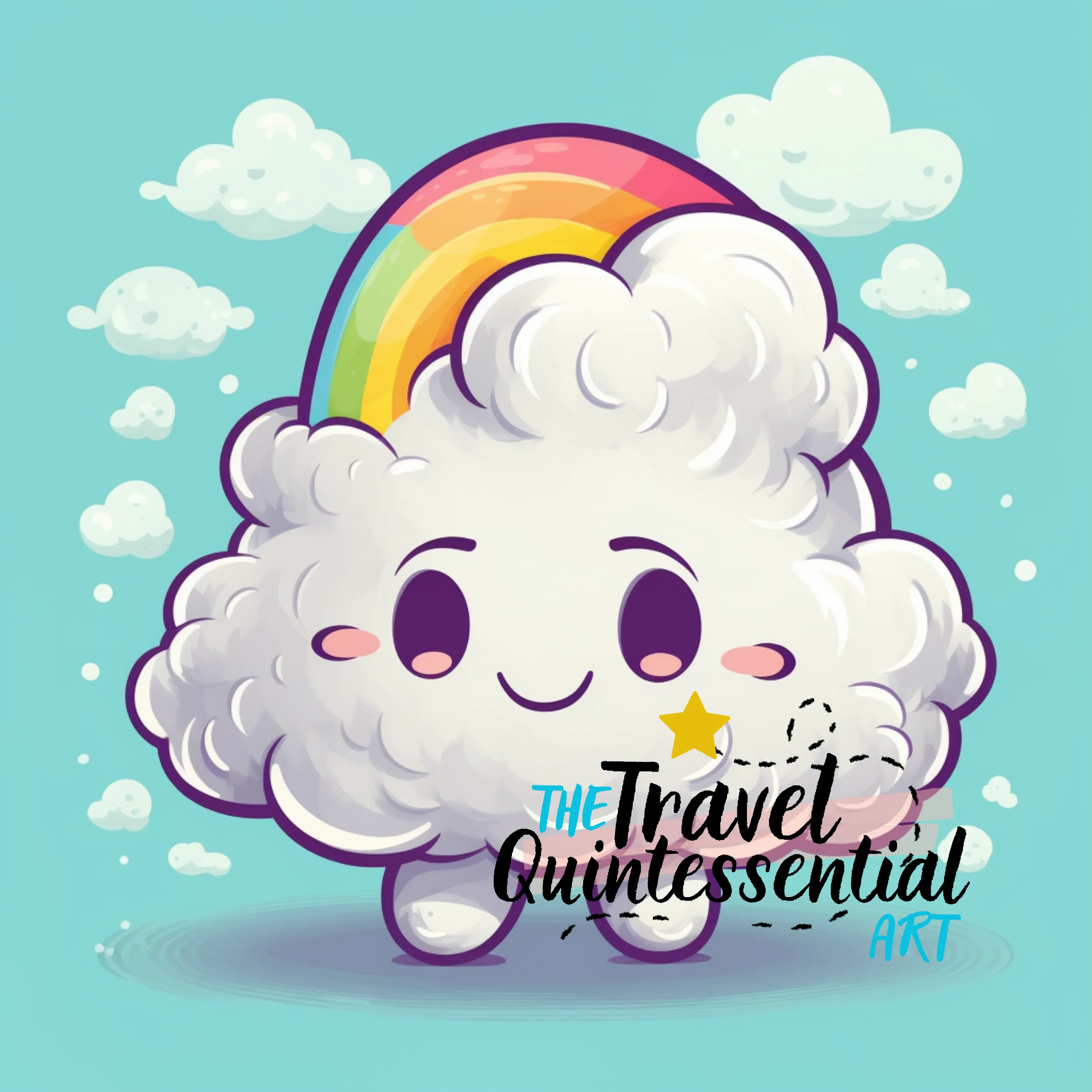 Clouds Cartoon Digital Art SETCM001