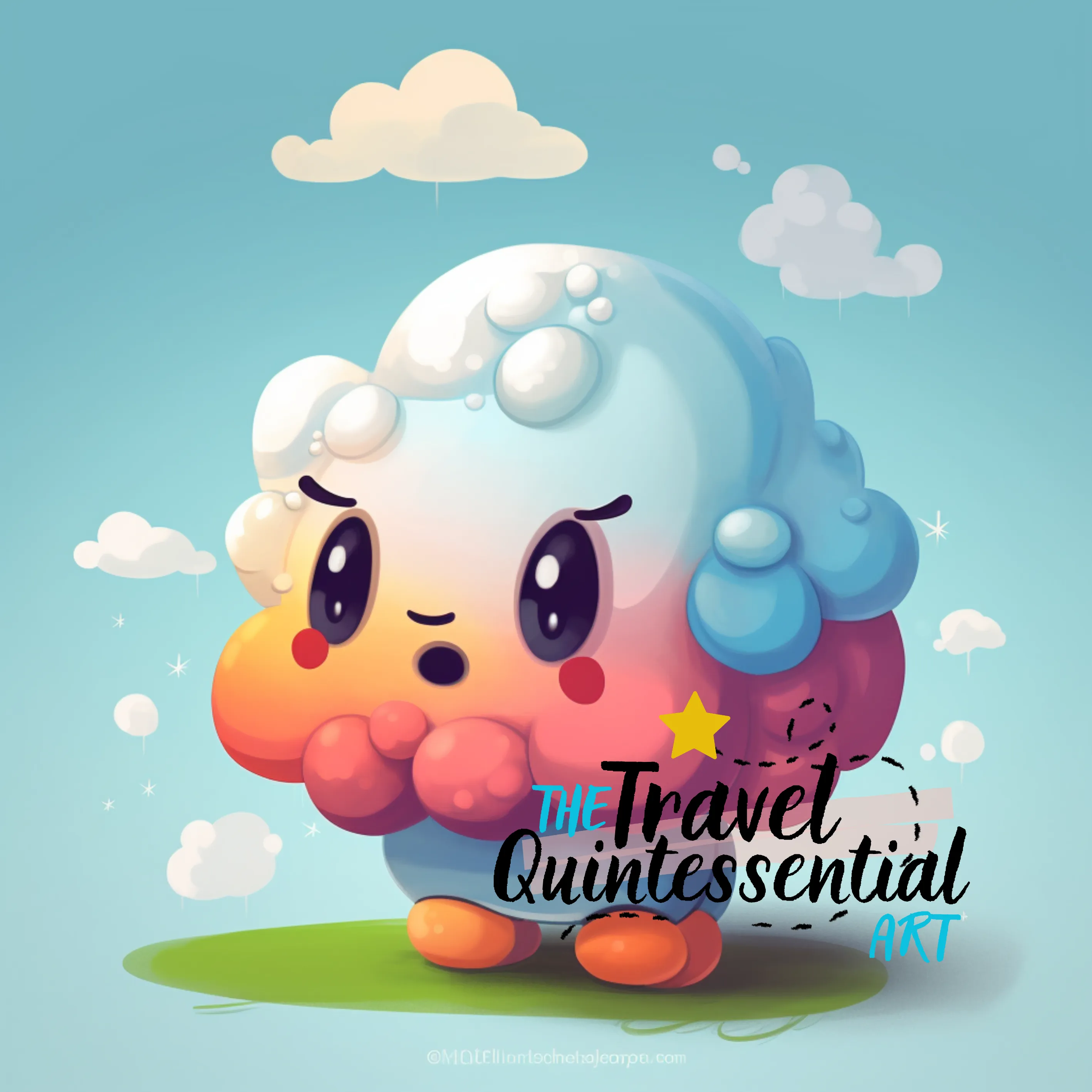 Clouds Cartoon Digital Art SETCM001
