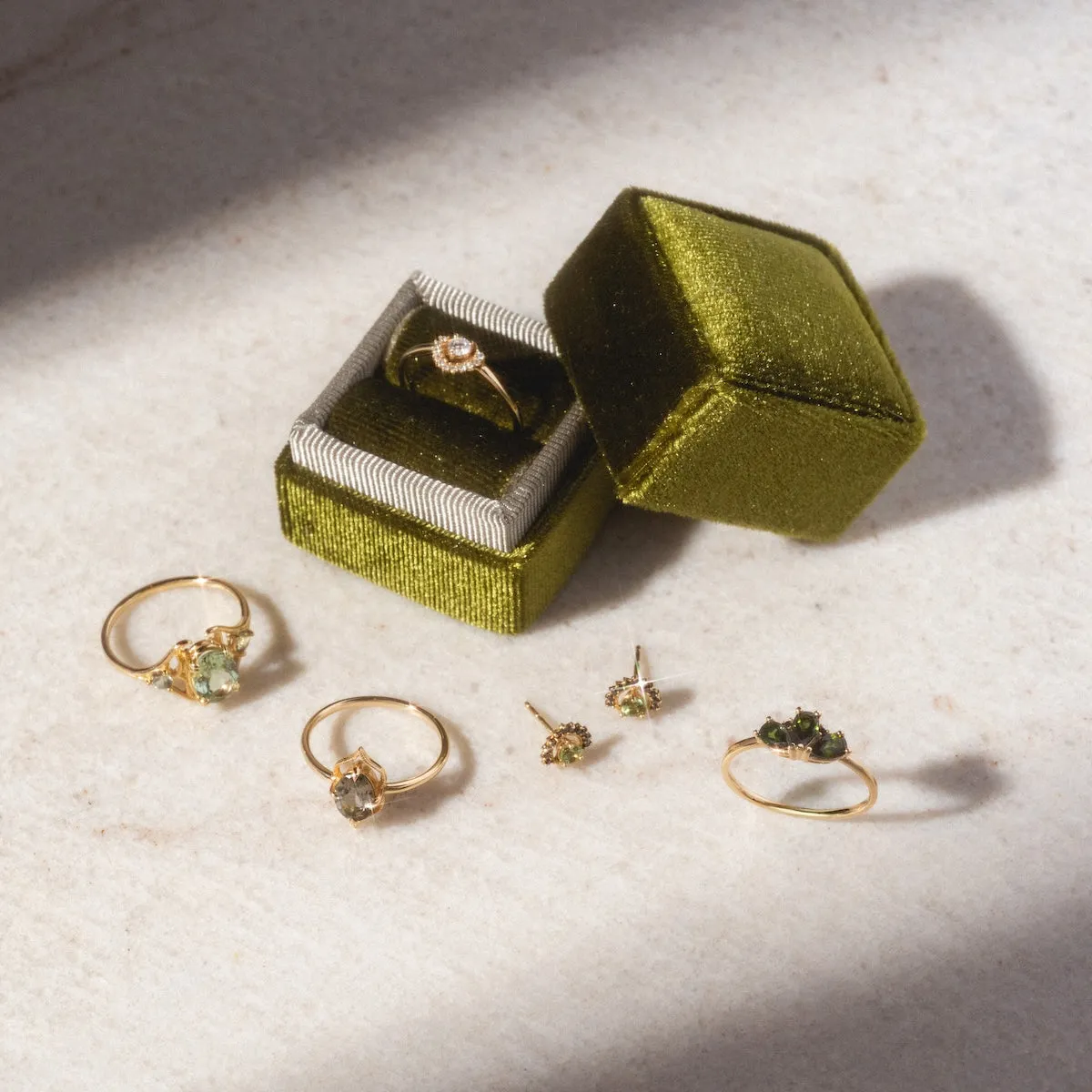 Clova Tourmaline Sapphire Ring