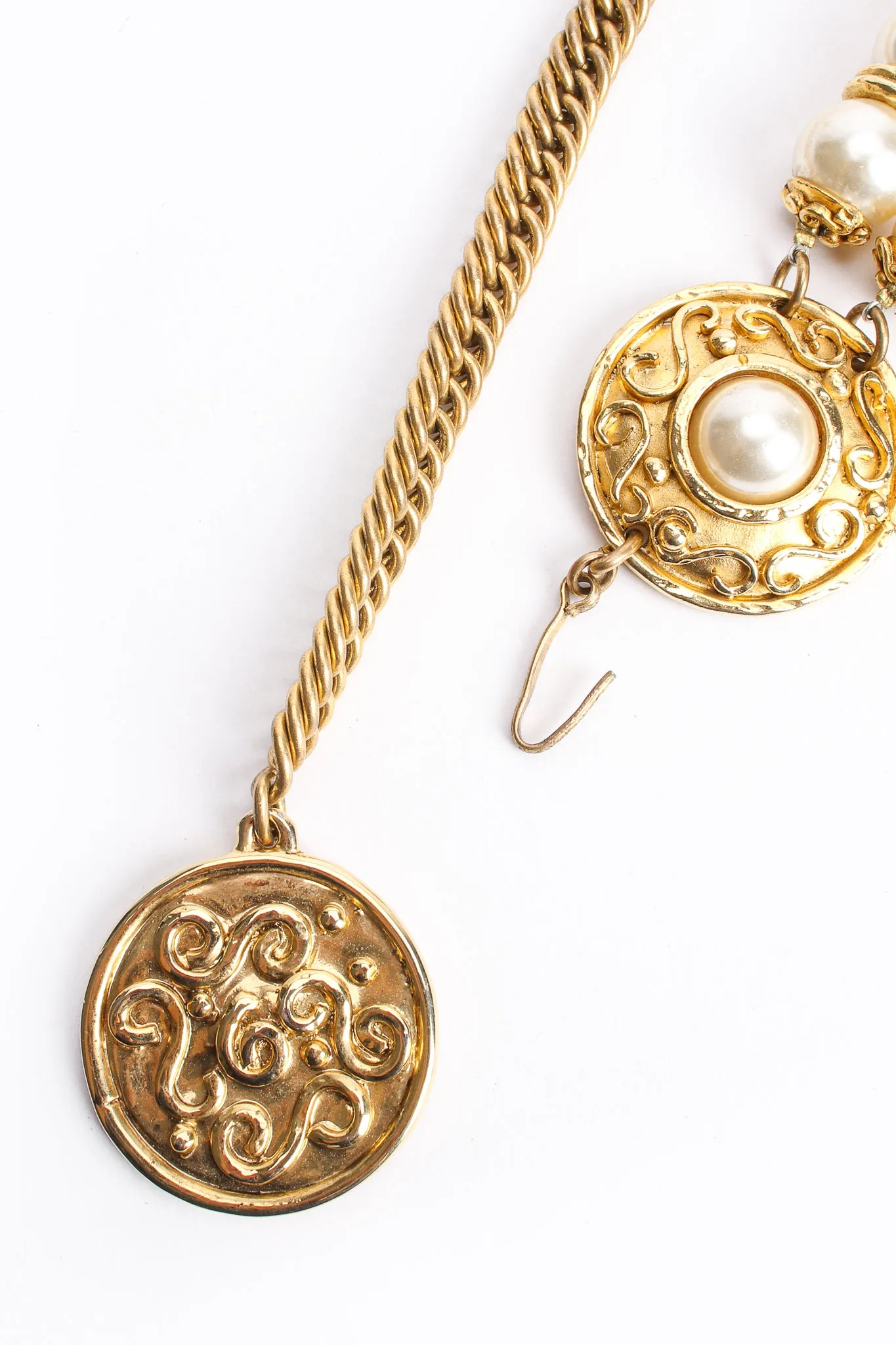 Coin & Pearl Chain Belt