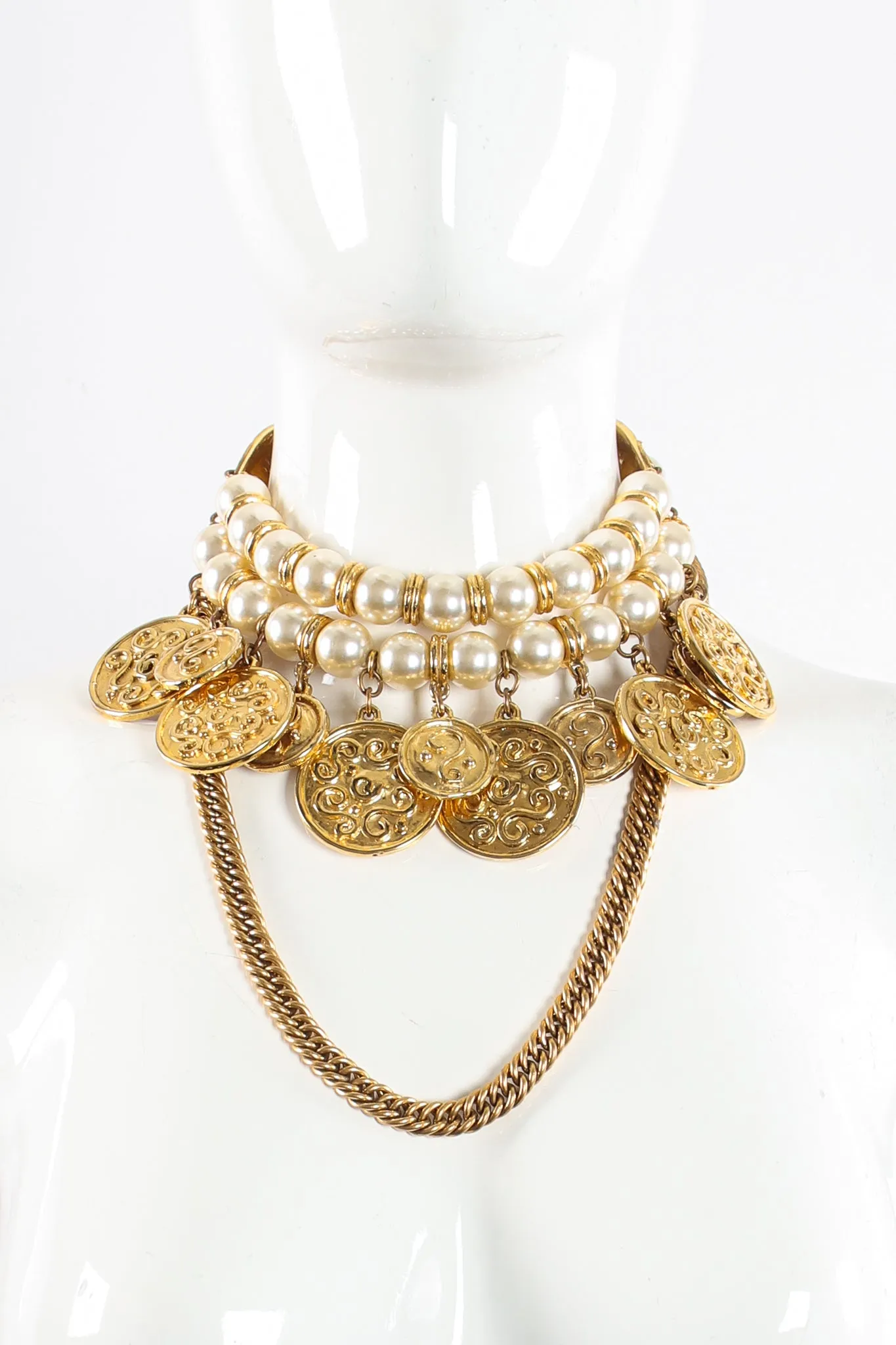 Coin & Pearl Chain Belt