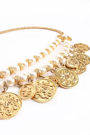 Coin & Pearl Chain Belt