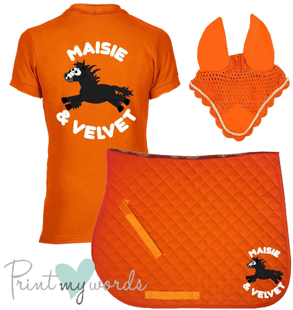 'Cora' Ladies Personalised Matching Equestrian Set - Plodders Design