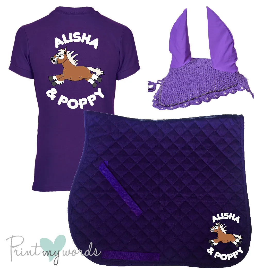 'Cora' Ladies Personalised Matching Equestrian Set - Plodders Design