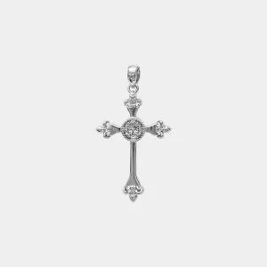 Cross Pendant - White Gold
