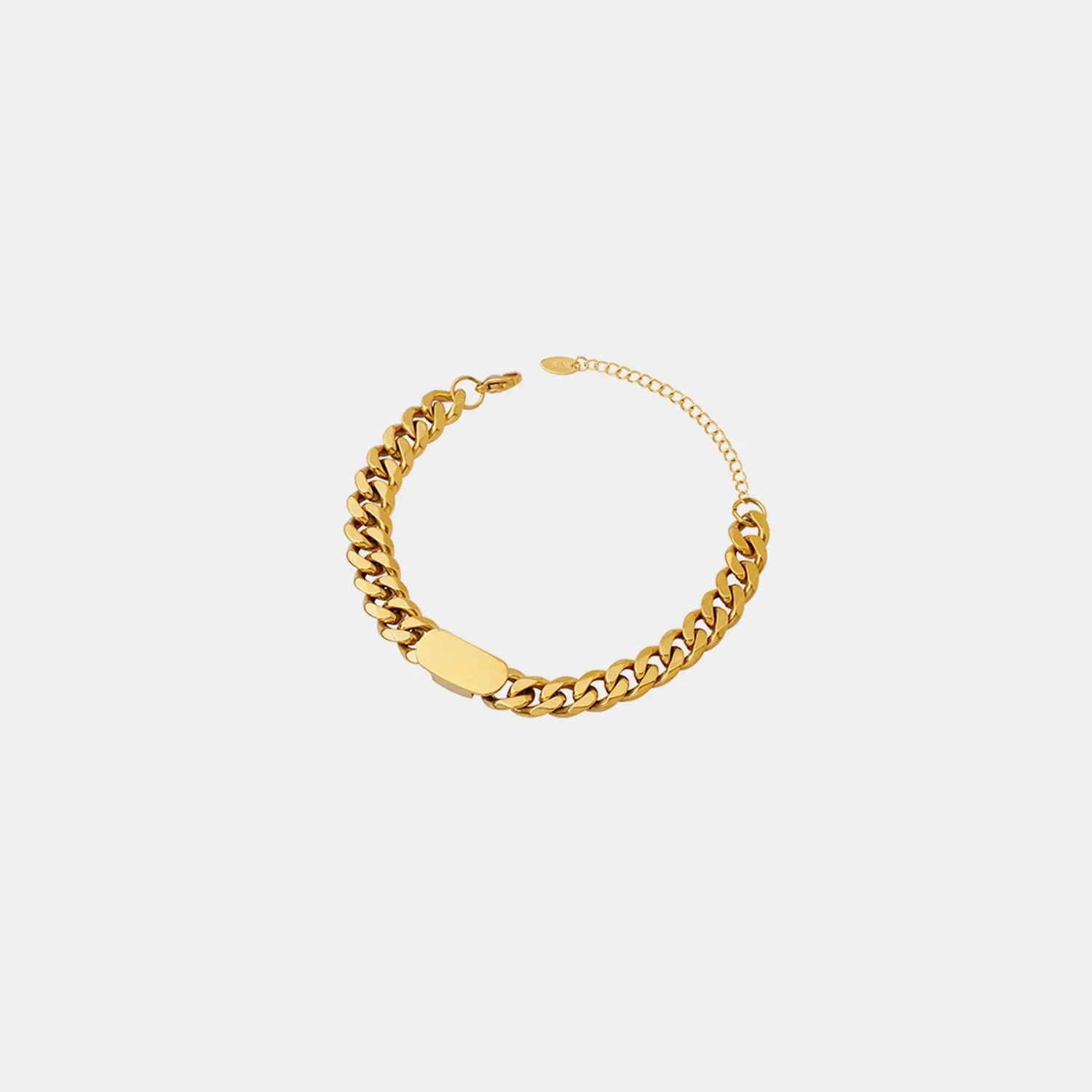 Cuban Luxe Gold Bar Bracelet