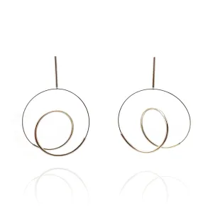 Curlicue Drop Earrings Large - Sterling Silver