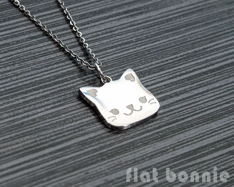 Cute animal charm necklace - Kawaii jewelry - Bunny, Dog, Cat, Guinea Pig