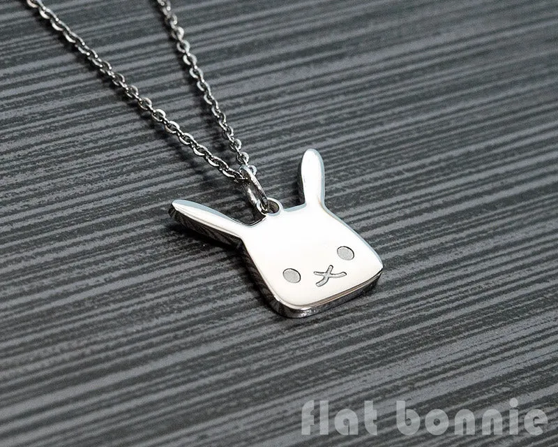 Cute animal charm necklace - Kawaii jewelry - Bunny, Dog, Cat, Guinea Pig