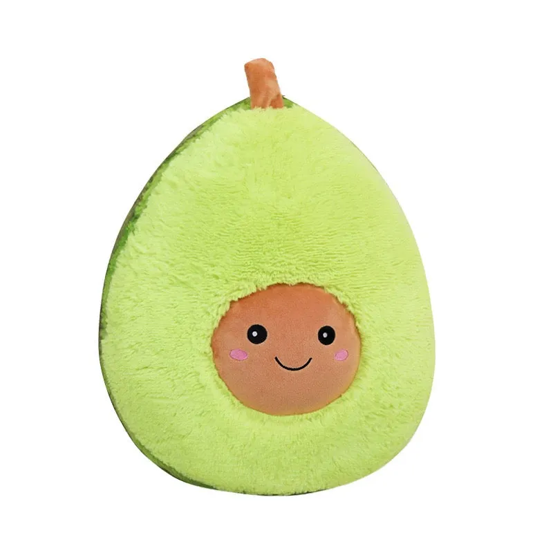 Cute Cartoon Avocado Stuffed Toy Cushion
