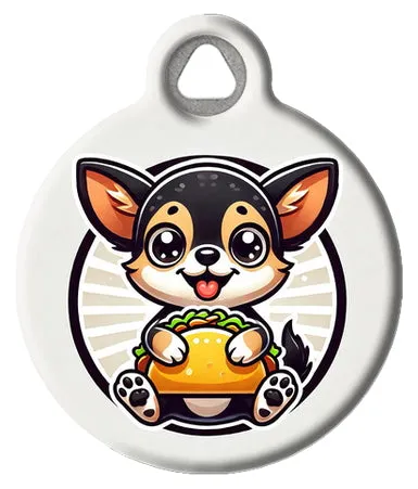 Cute Cartoon Chihuahua Pet ID Tag