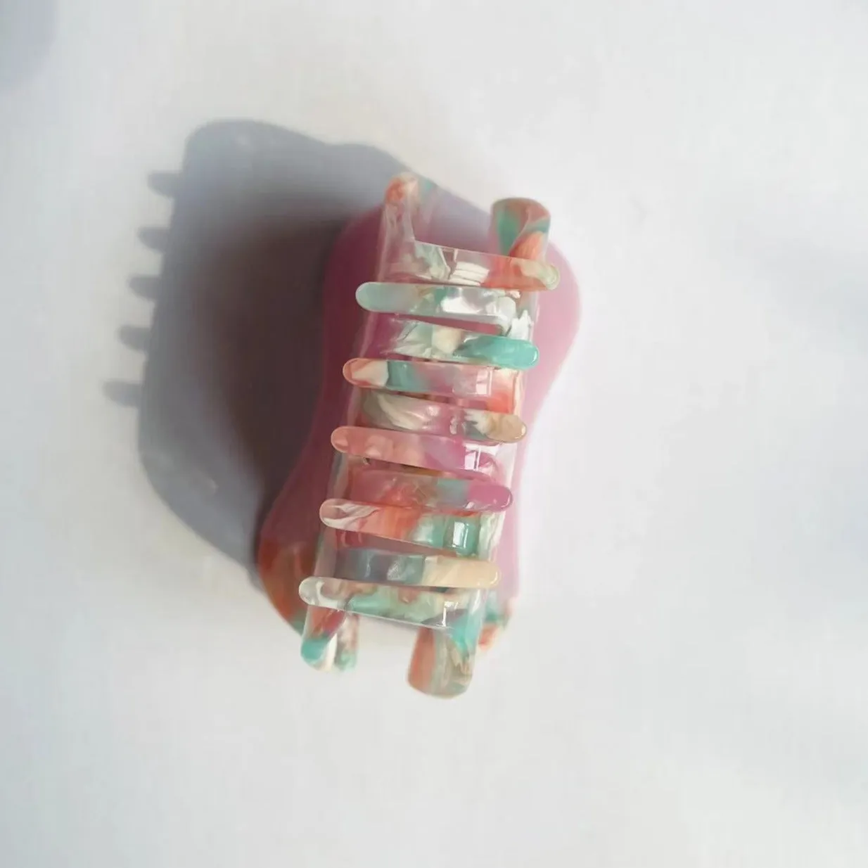 Cute Caterpillar Hair Claw Within Purple