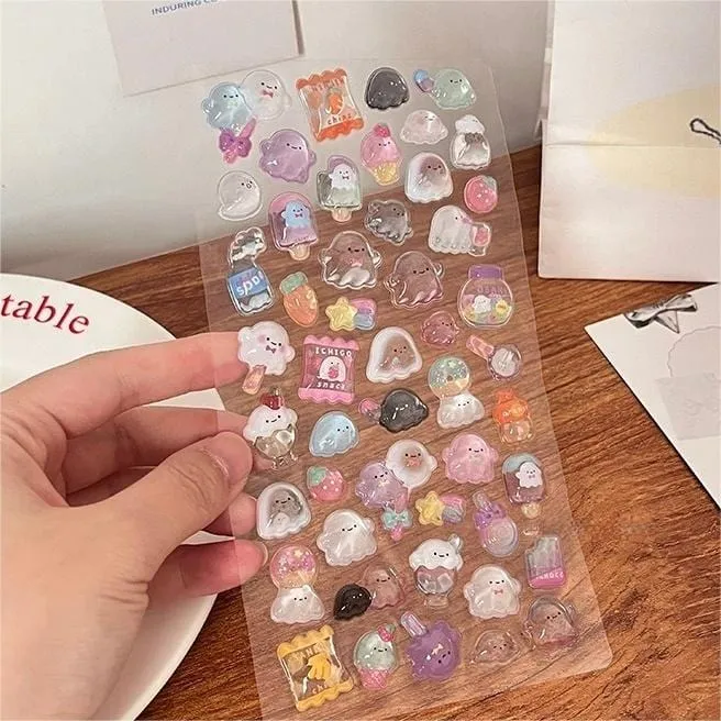 Cute Colorful Animal Pattern Crystal 3D DIY Decoration Stickers