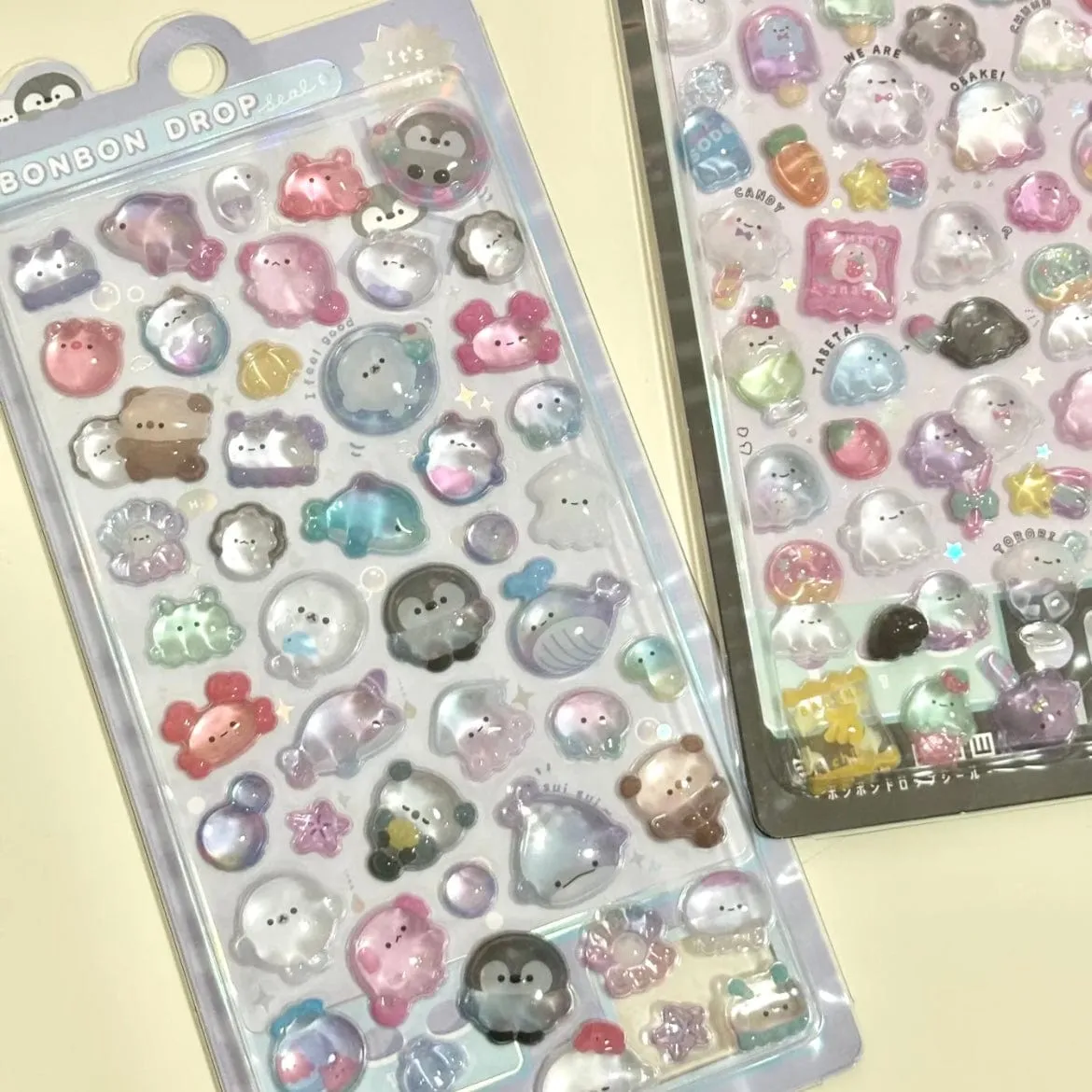 Cute Colorful Animal Pattern Crystal 3D DIY Decoration Stickers