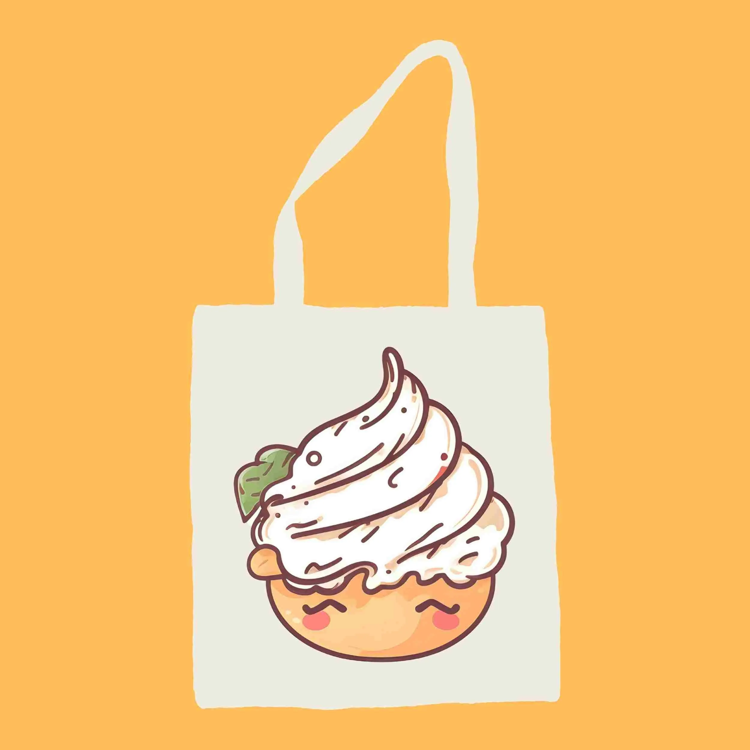 Cute Desserts Cartoon Characters - Digital Art SETCD001
