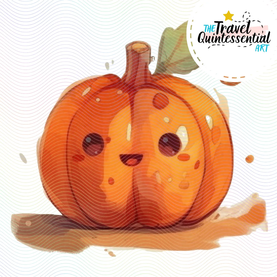 Cute Halloween Pumpkin Characters - Digital Art SETPK005