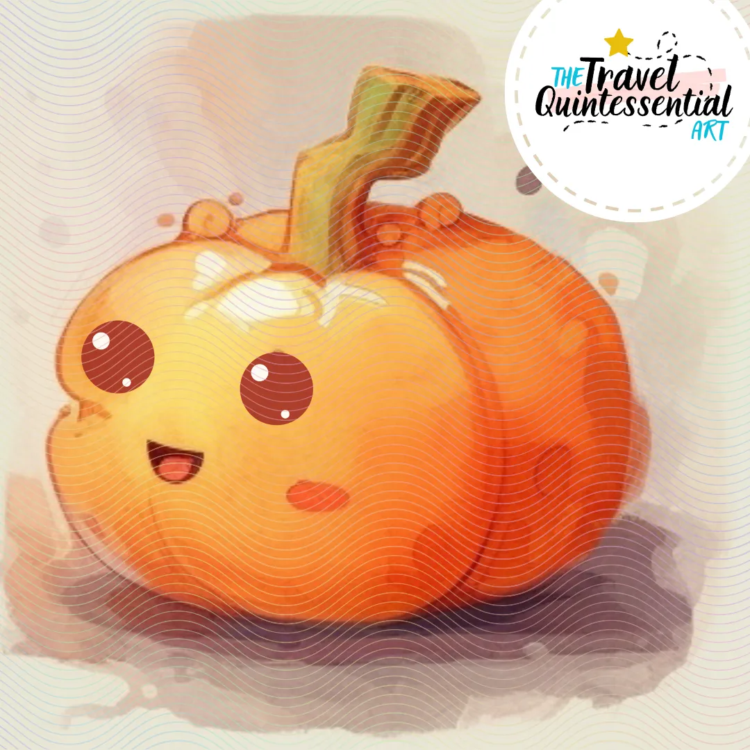 Cute Halloween Pumpkin Characters - Digital Art SETPK005