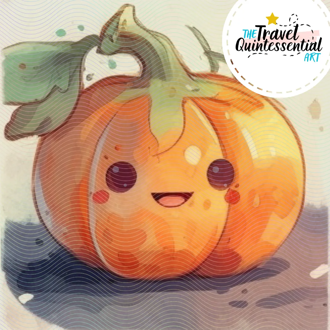 Cute Halloween Pumpkin Characters - Digital Art SETPK005