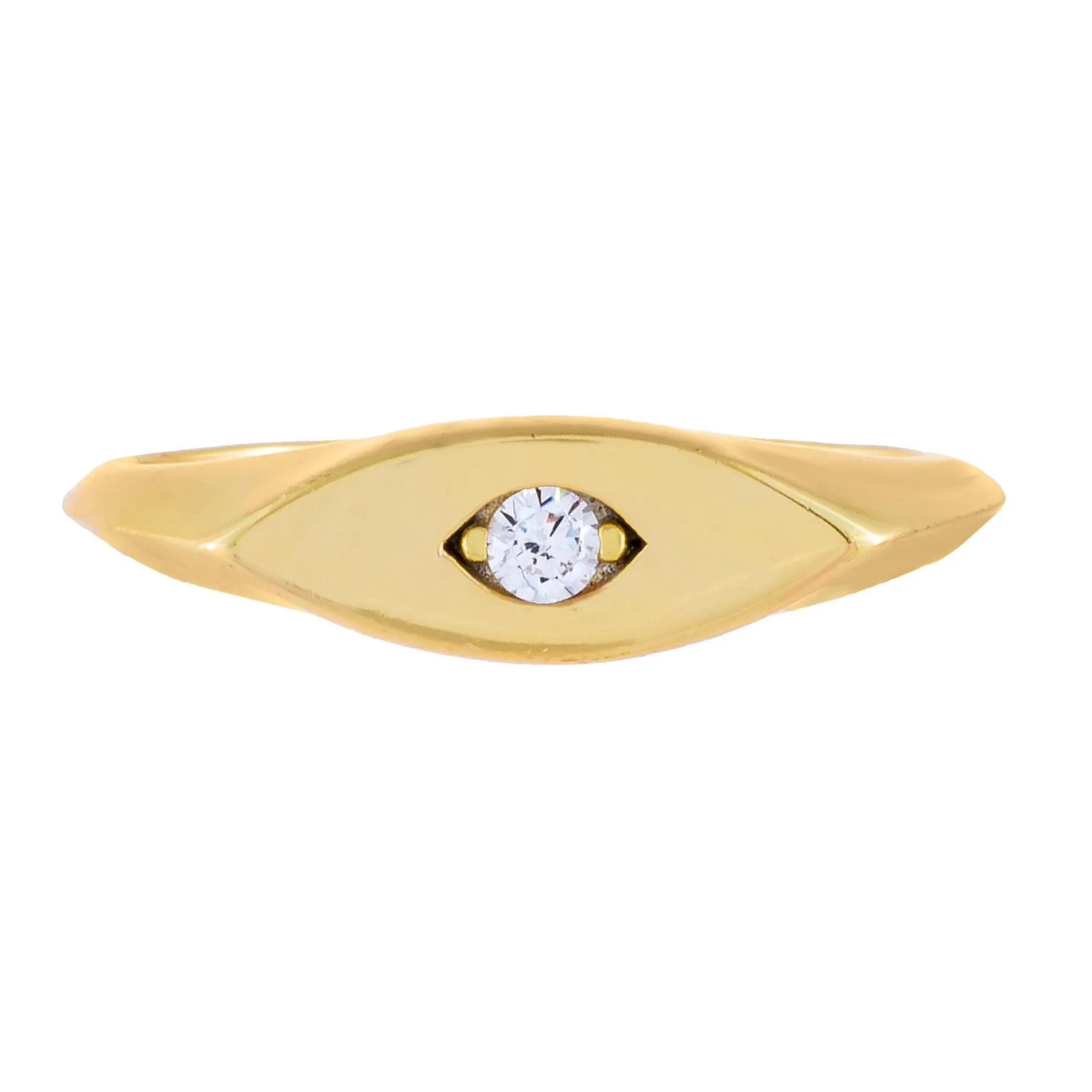 CZ Evil Eye Ring