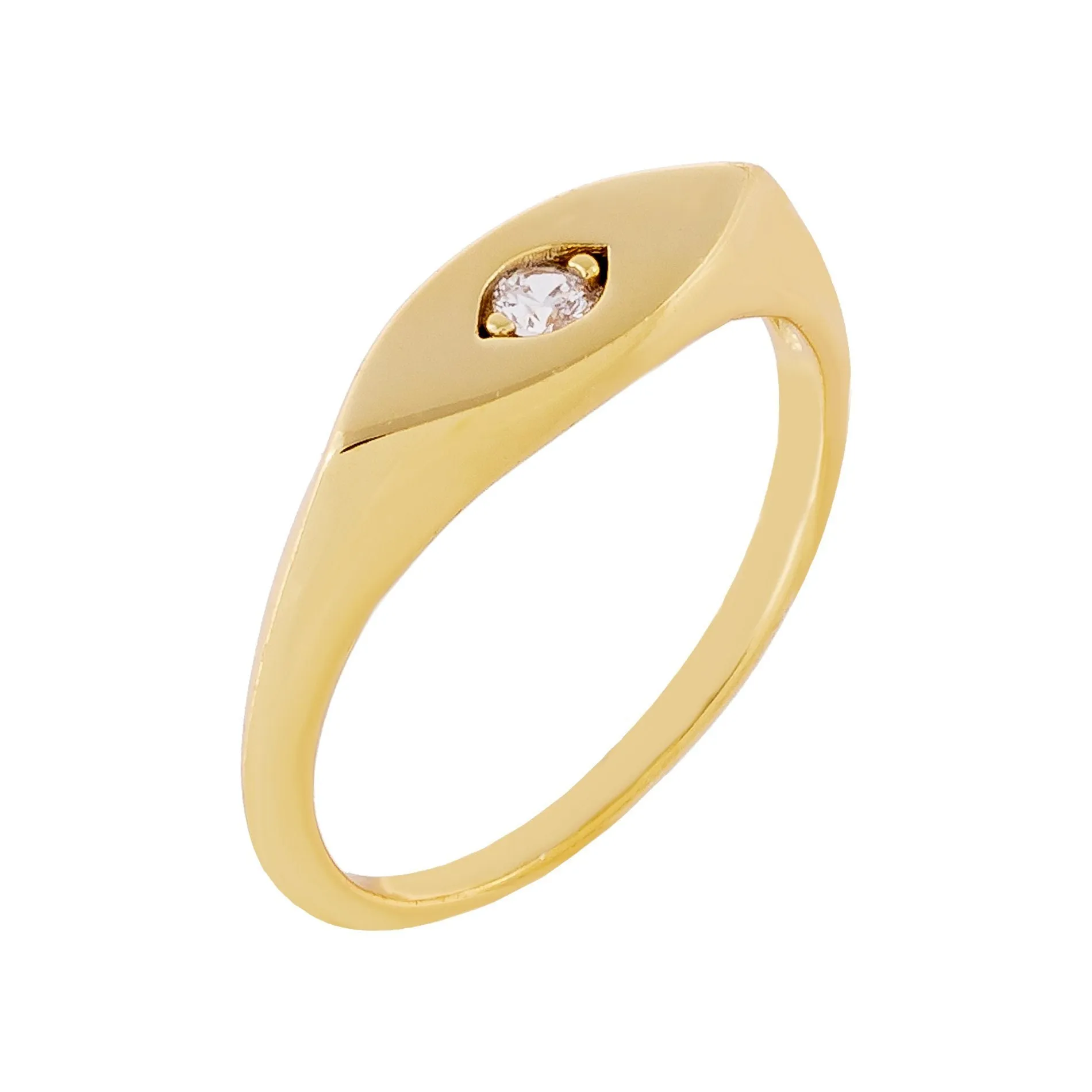 CZ Evil Eye Ring
