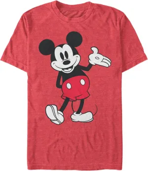 Disney Men's Mickey & Friends Retro Front Facing Pose T-Shirt DNMC0258MT