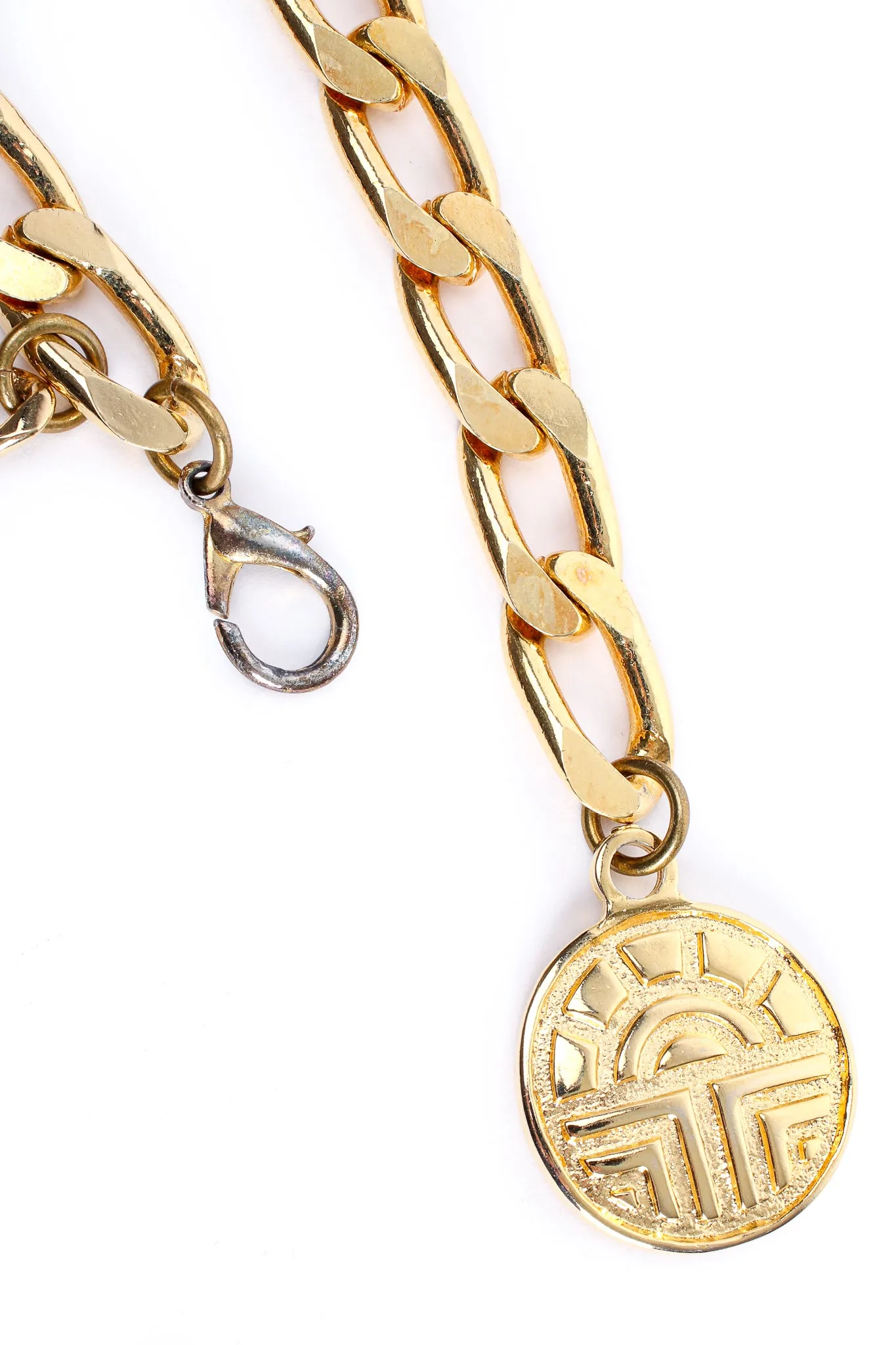 Draped Heart Logo Chain Belt