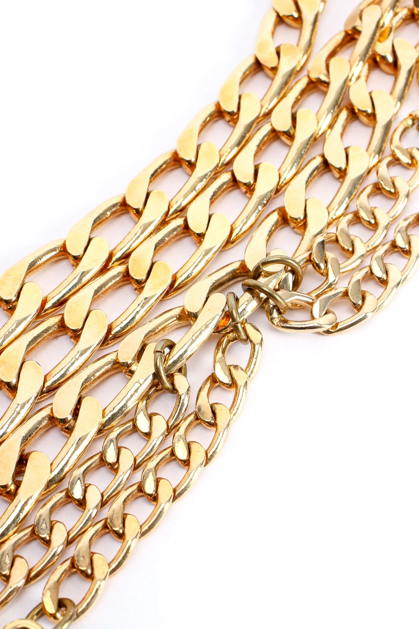 Draped Heart Logo Chain Belt