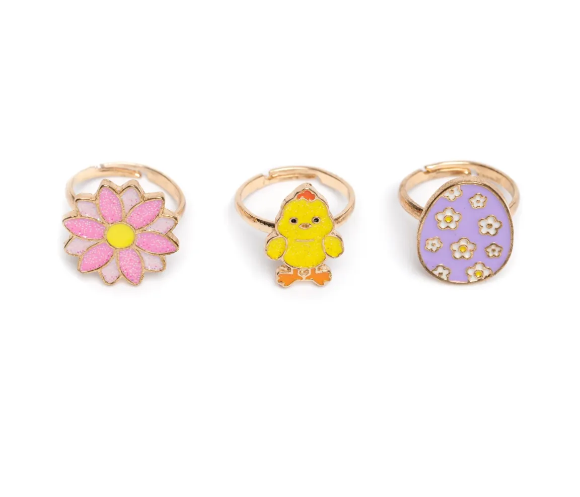 EASTER EGG RINGS SET