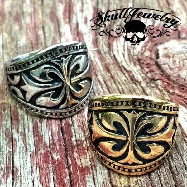 'Edge of 17' Ornate Gold Ring (#283)