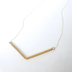 Elegant and Affordable Hand-Made "V" Chevron Necklace - 0156
