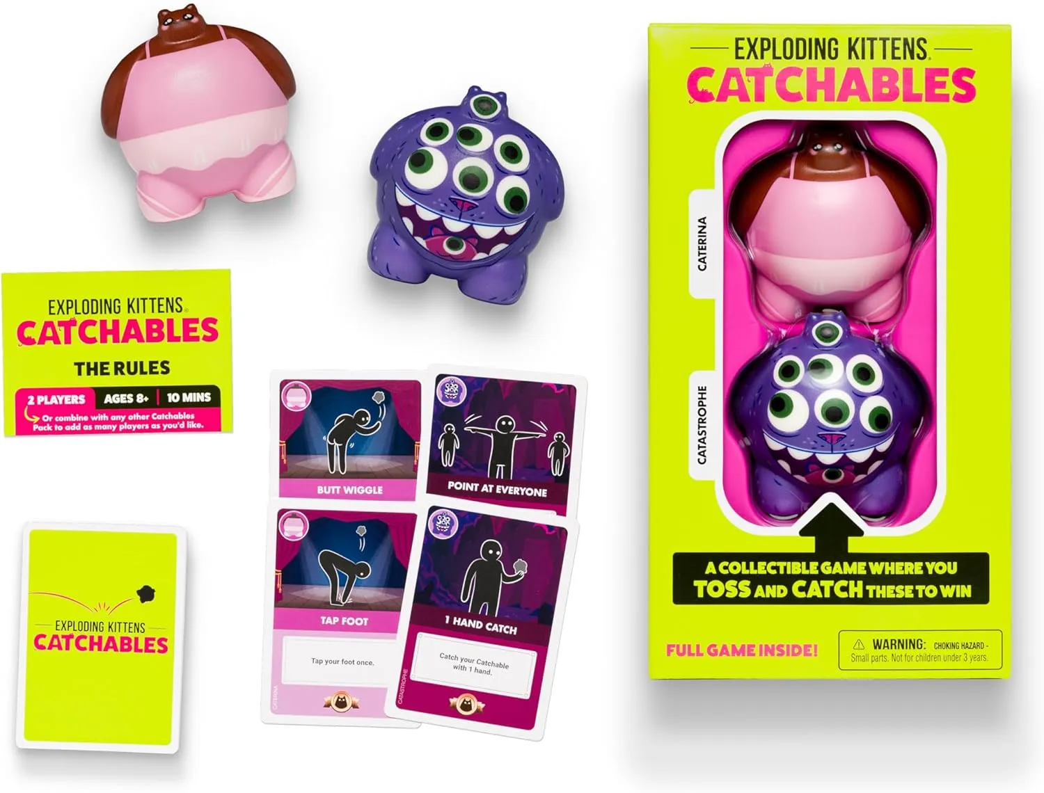 Exploding Kittens Catchables 2-Pack Caterina & Catastrophe