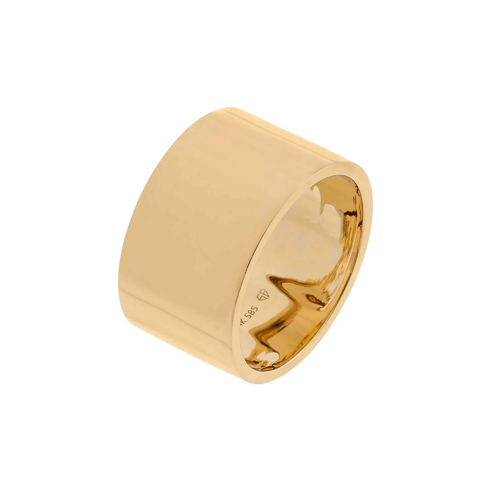 Extra Wide Cigar Band 14K