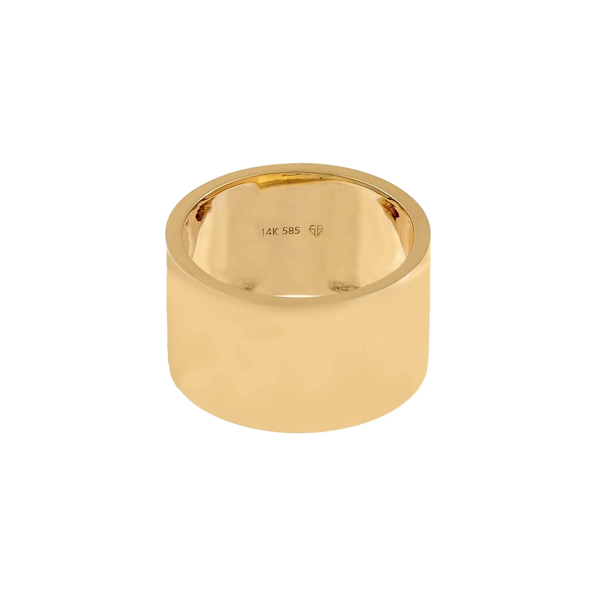 Extra Wide Cigar Band 14K