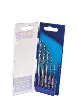 Faithfull 5 Piece HSS Cobalt Impact Drill Bit Set