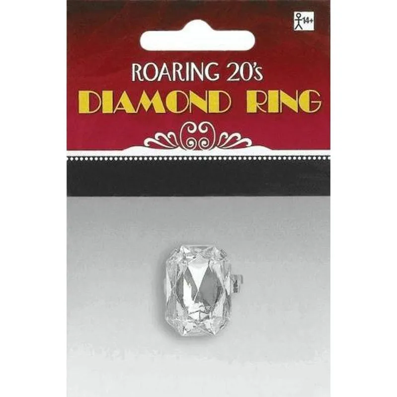 Faux Diamond Ring
