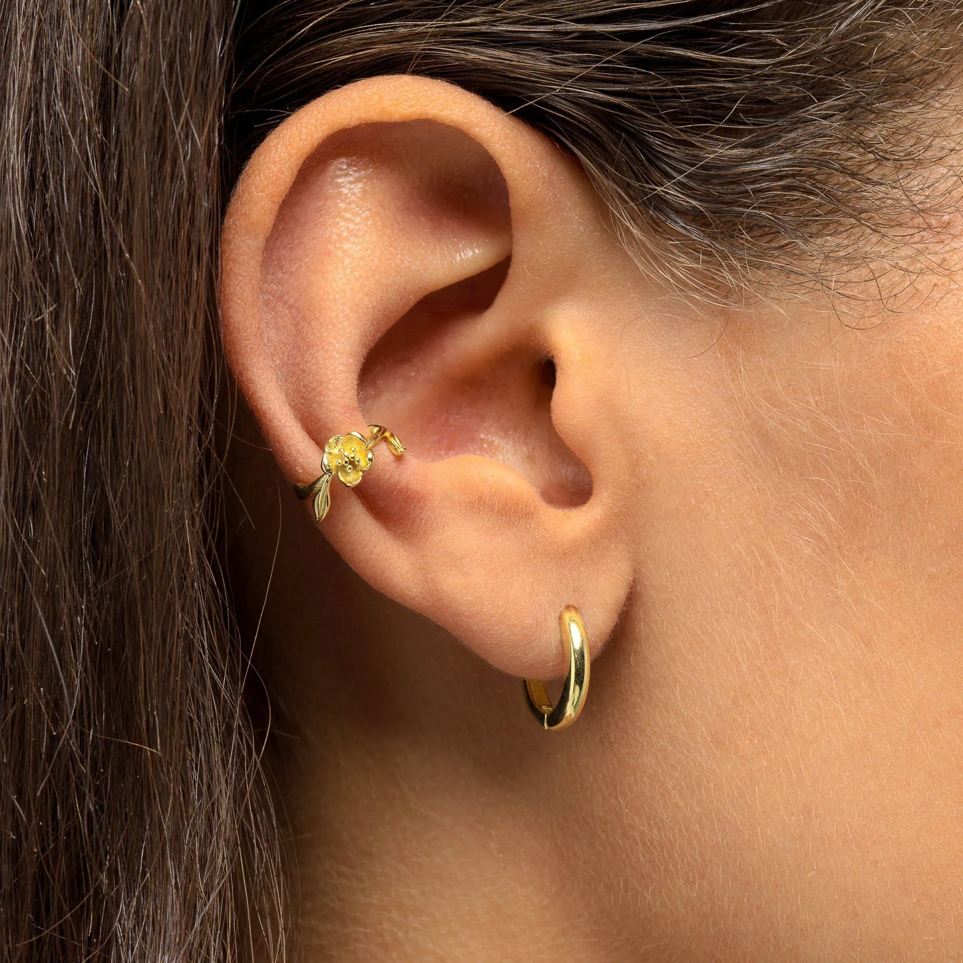 Flower Ear Cuff
