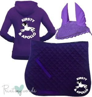 'Freya' Children's Personalised Matching Equestrian Set - Plodders Design