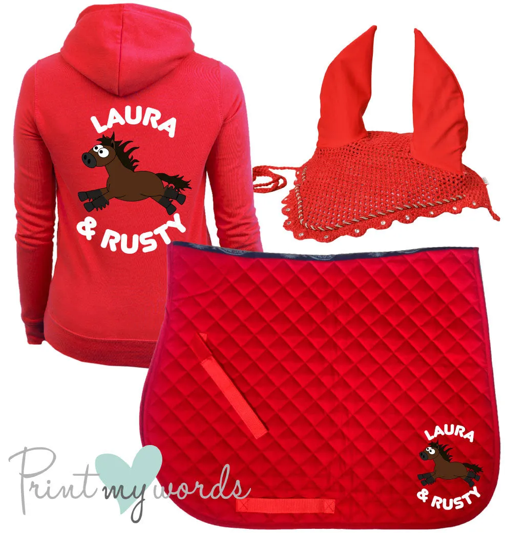 'Freya' Children's Personalised Matching Equestrian Set - Plodders Design