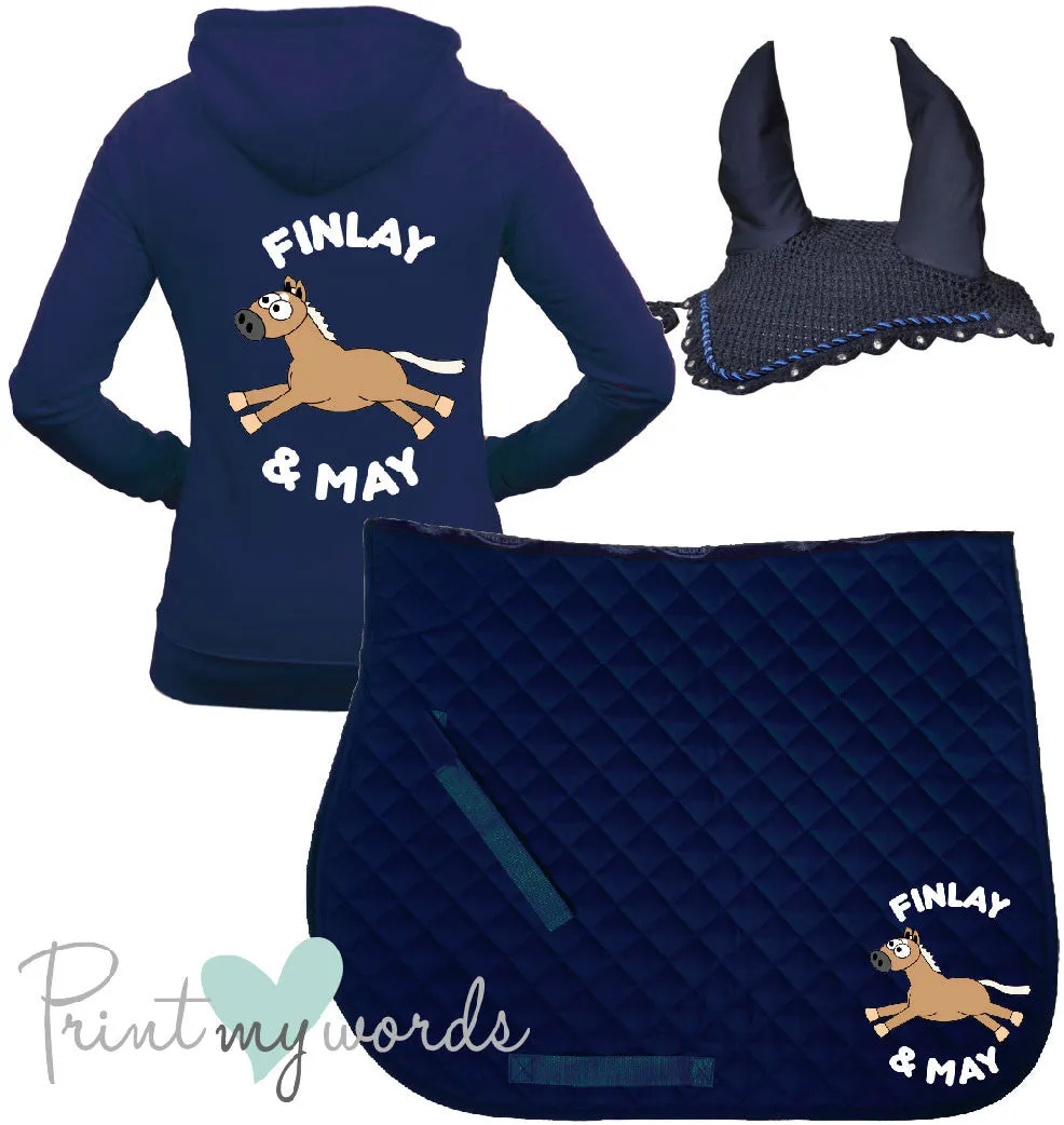 'Freya' Children's Personalised Matching Equestrian Set - Plodders Design