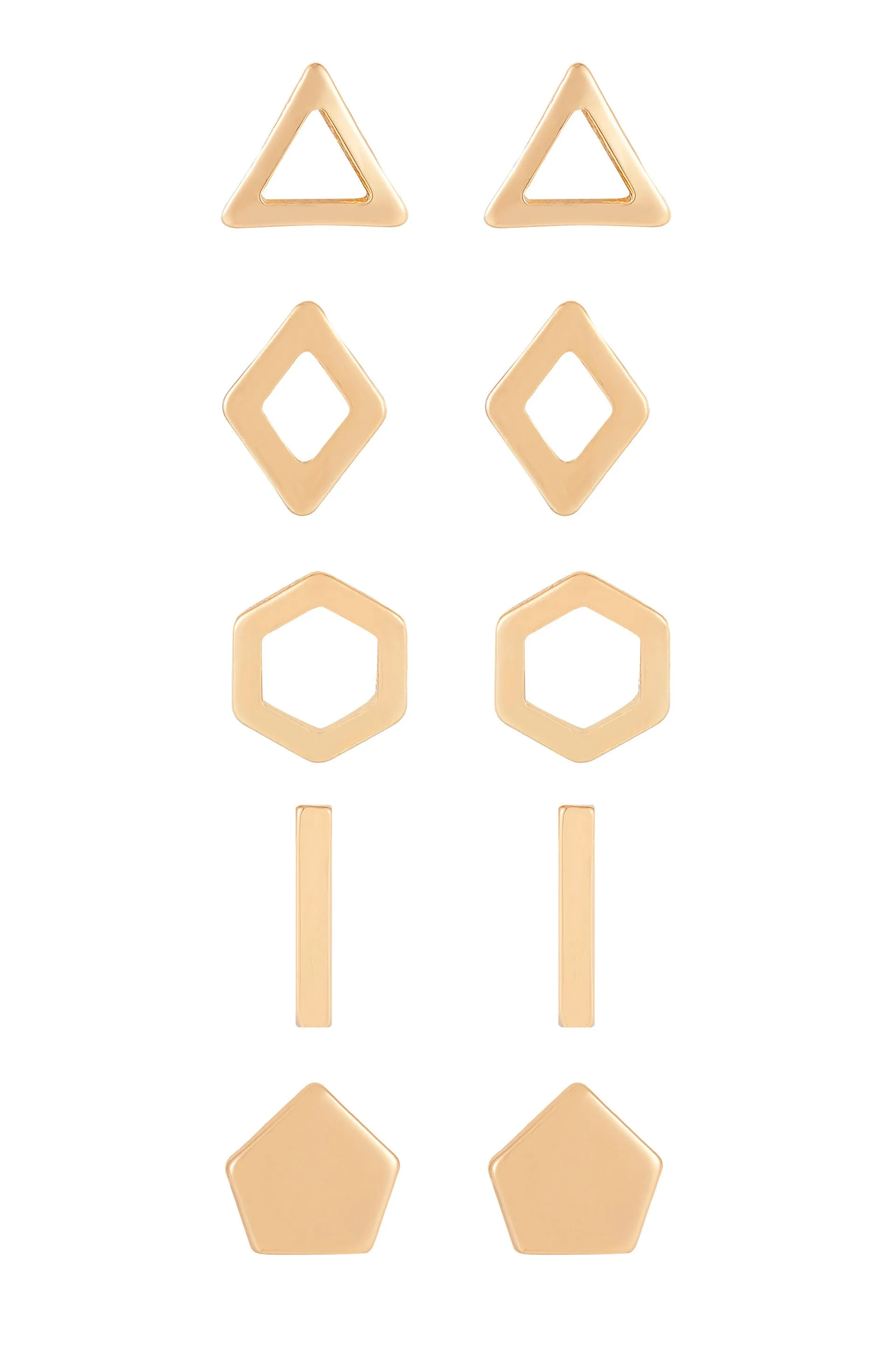 Geometric Boxed Stud Set