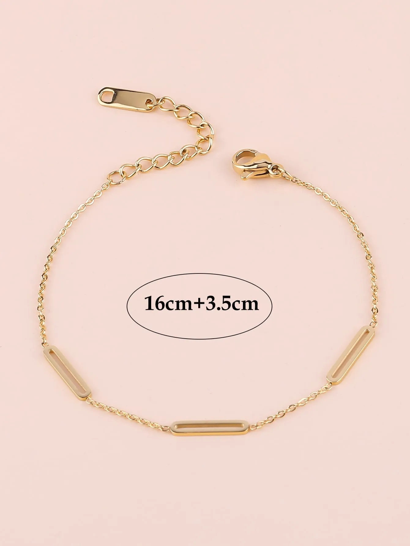 Geometric Decor Bracelet - Gold
